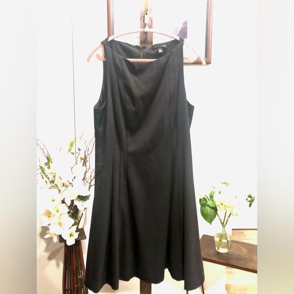 Banana Republic Black Midi Sheath Dress Fully Lined
